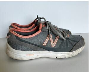 NEW BALANCE 511 Running Shoe, Gray & Peach, Women's size 7